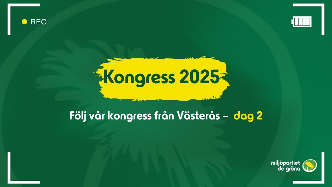Milj&ouml;partiet Kongress 2025 &ndash; dag 2