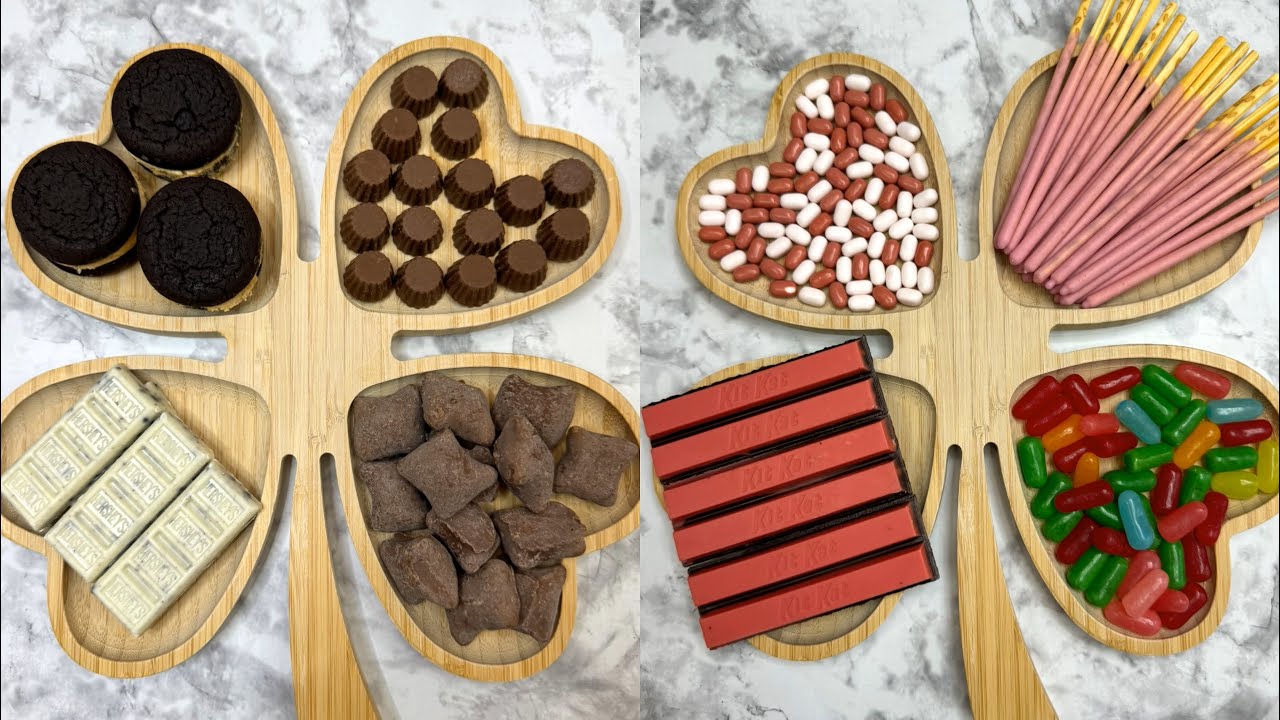 Filling Platter with Sweets ASMR