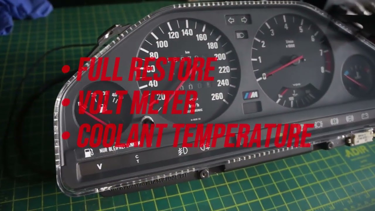 Bavrest e30 m3 cluster restoration with mods. 