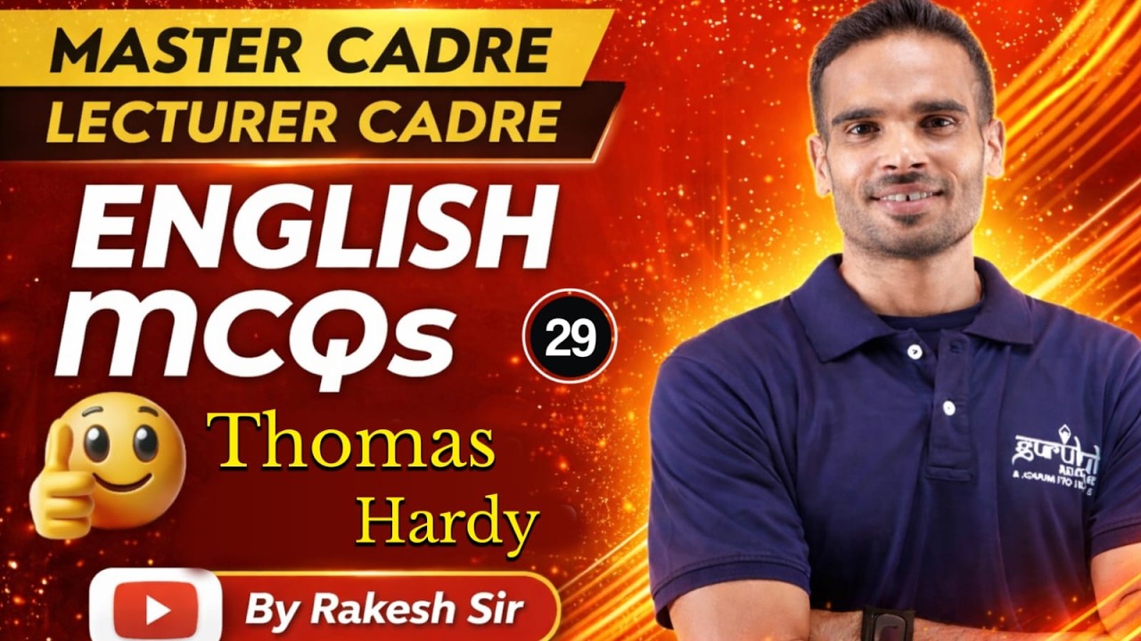 Master Cadre English Preparation | Lecturer Cadre || Thomas Hardy
