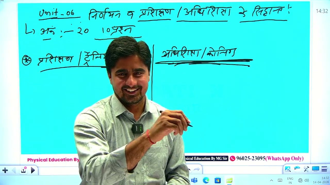 Unit- 06 Lec- 01 प्रशिक्षण का अर्थ, परिभाषा और अधिशिक्षा के सिद्धांत | Godara Sir