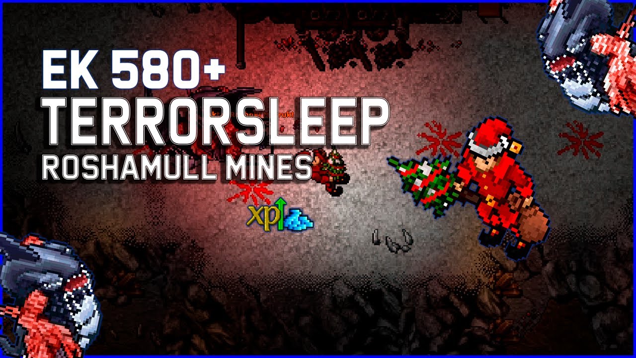 Terrorsleep | Roshamuul Mines | Knight 580+ | Tibia Global | EK Solo | BEST EXP / PROFIT | 2025