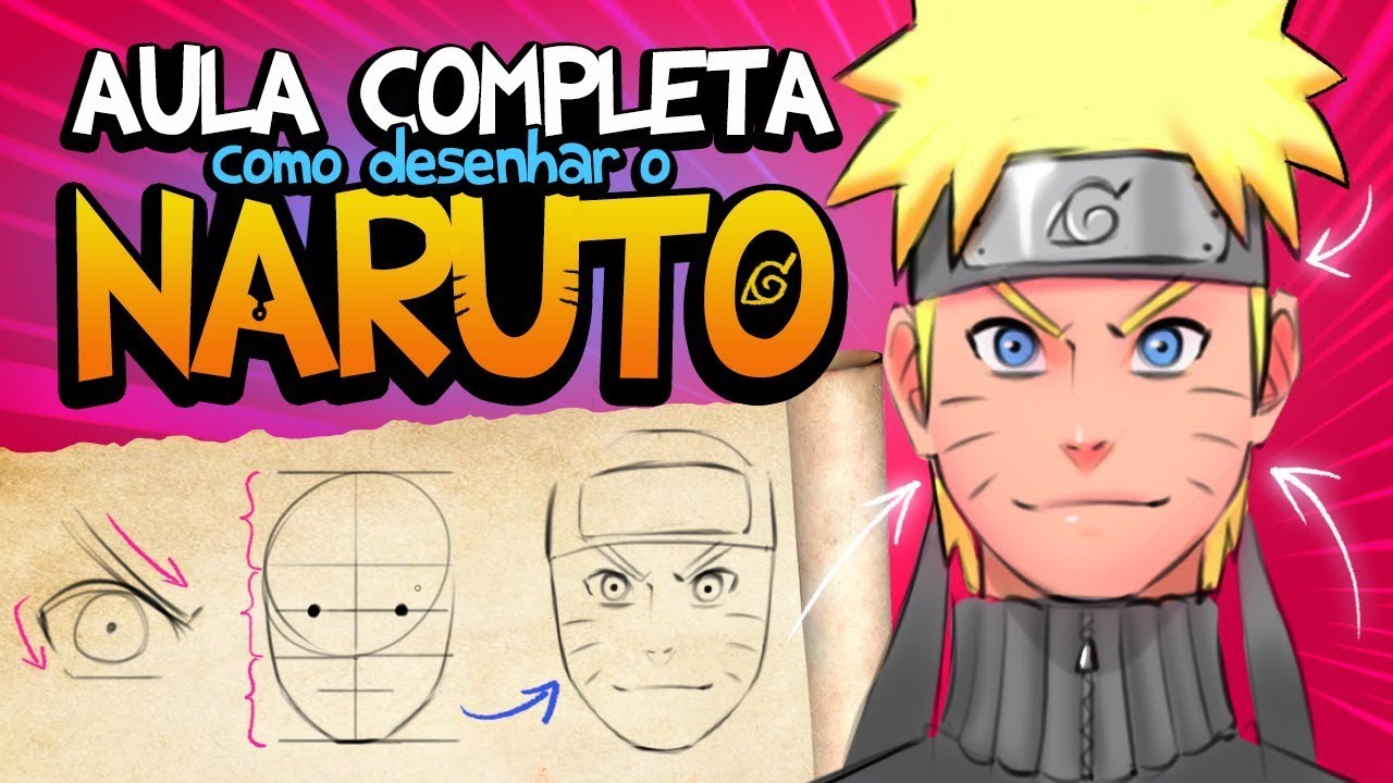 COMO DESENHAR O NARUTO! AULA COMPLETA - Tutorial #2