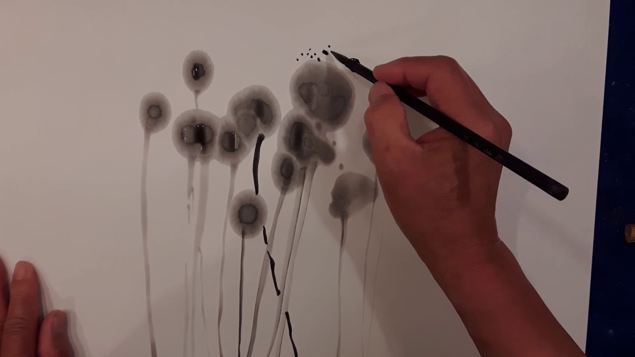 Sumi-e painting style