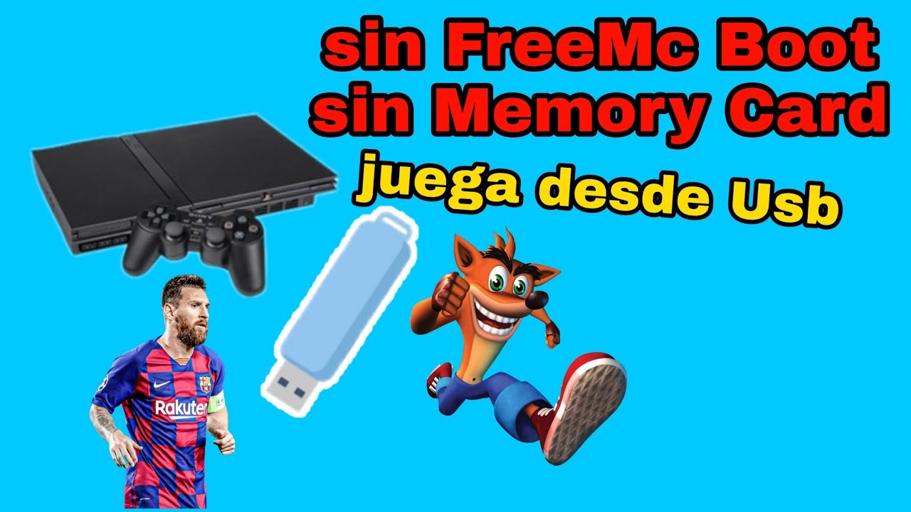Jugar en #Ps2 con #pendrive y sin memory card