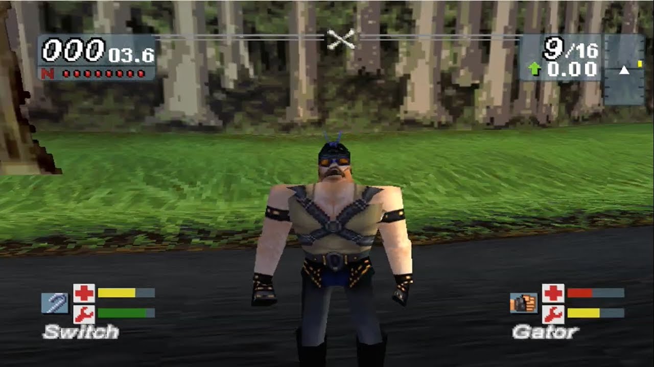 Road Rash Jailbreak (Playstation) - Hidden Textures Characters