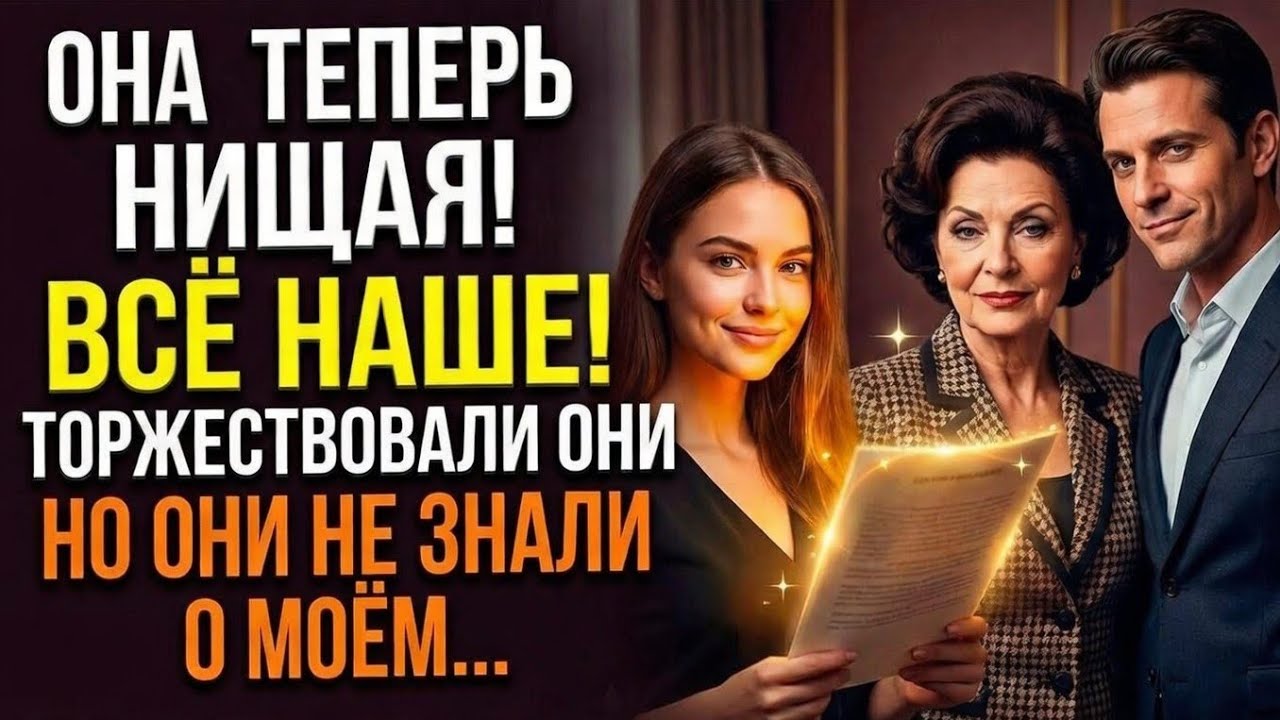 Муж со свекровью торжествовали, думая что я нищая. Но они не знали о моём…