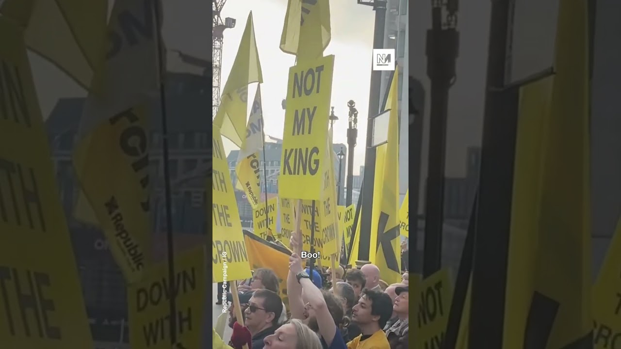 Royals Booed by Protestors Shouting 'Parasites!'