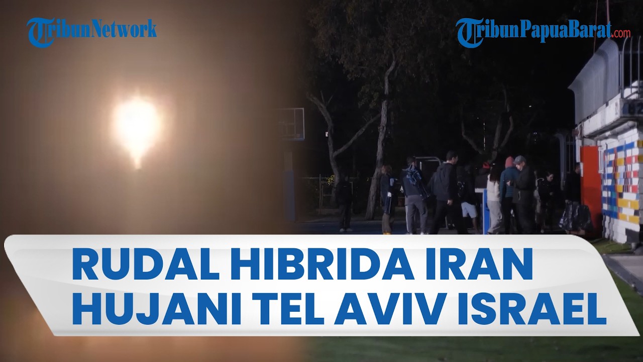 RUDAL HIBRIDA IRAN HUJANI TEL AVIV , Warga Israel Selamatkan Diri ke Bunker