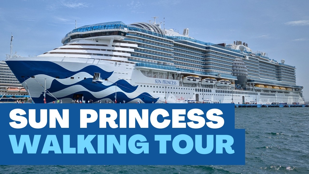 NEW! Sun Princess Full Ship Tour. A walking tour of the newest Princess Cruise Ship #cruiseship