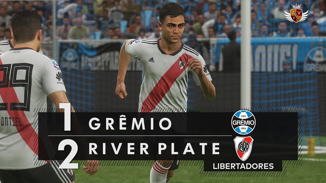 GR&Ecirc;MIO 1 x 2 RIVER PLATE NO PES 2019 - LIBERTADORES | NARRA&Ccedil;&Atilde;O DE MARCO DE VARGAS