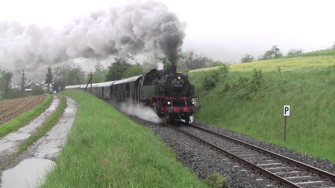 Schwäbische Waldbahn mit DBK 64 419 und EFZ  52 7596 am 03.05.2015