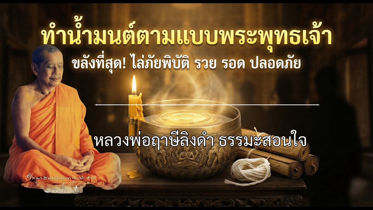 วิธีทำน้ำมนต์ 