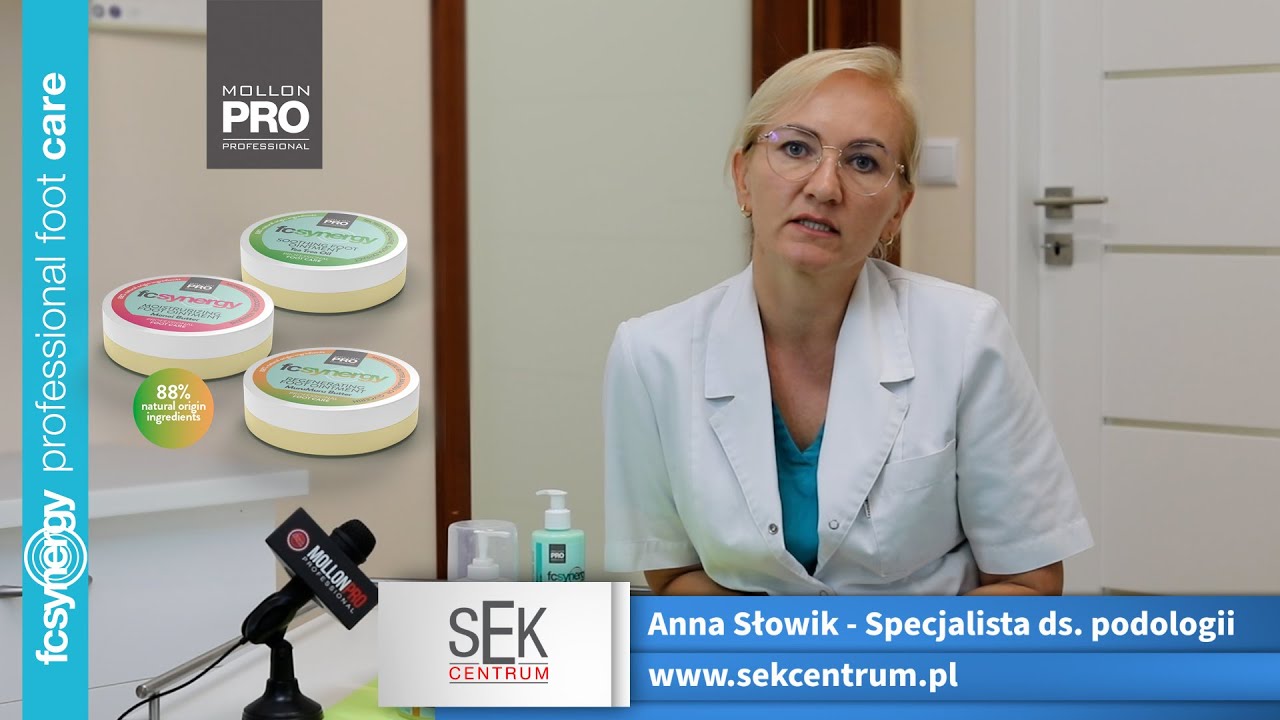 Anna Słowik - Specjalista ds. podologii prezentuje FcSynergy linię kosmetyków podologicznych