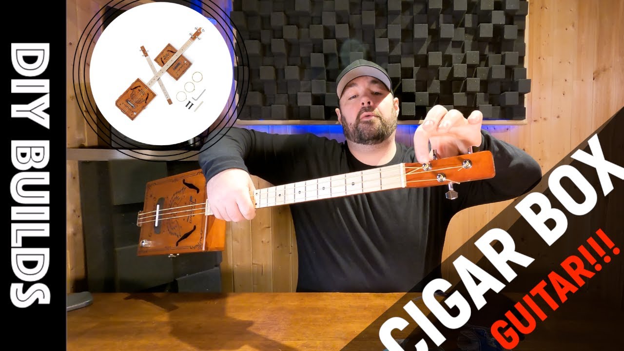 How to Make A Cigar Box Kit Guitar In Minutes! Cheap and Easy!