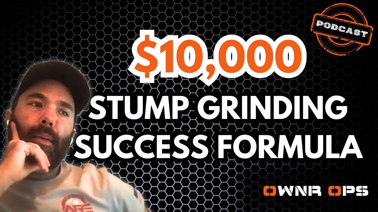 $500 STUMP GRINDING JOBS WITH A $10K STUMP GRINDER: STUMP GRINDING STARTUP