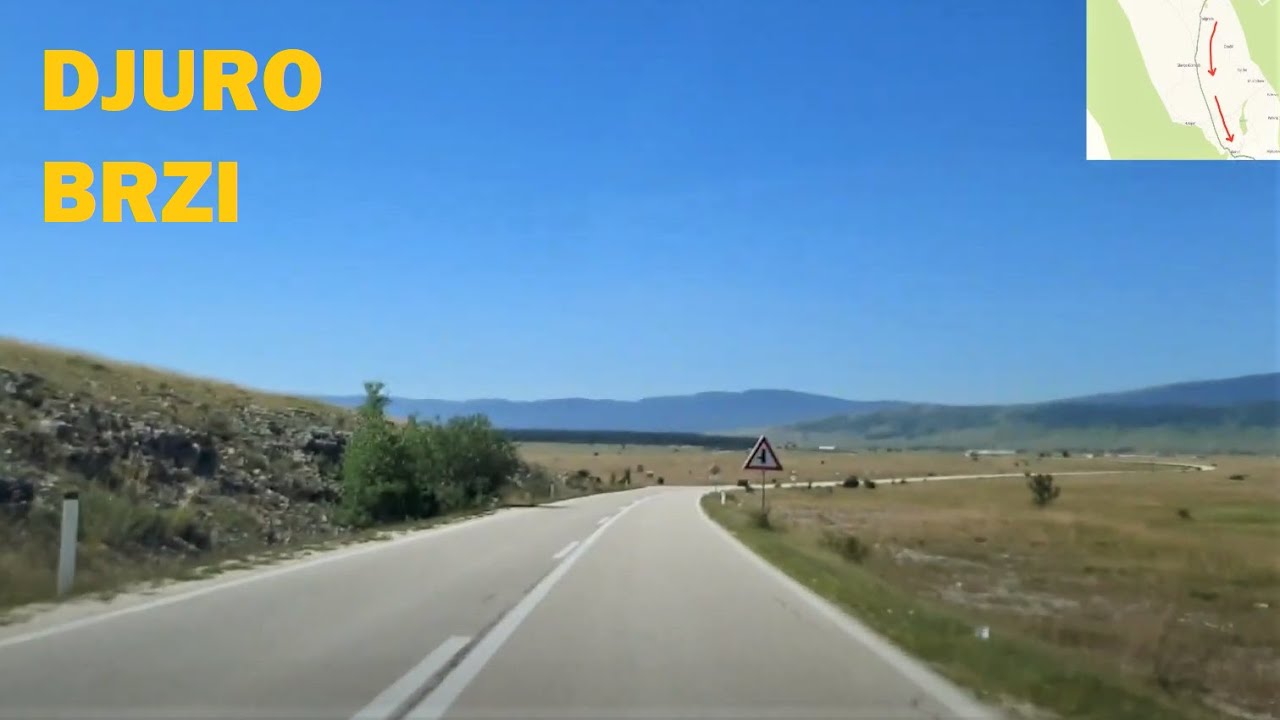 Mlini&scaron;ta - Glamočko polje - Glamoč , magistralni put M15 , jul 2020