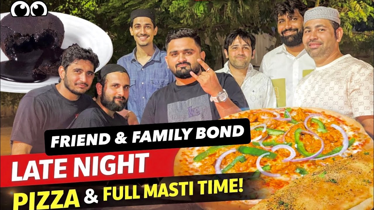 It’s a family friendship and late night ett 🍕 pizza and  full 😂🤣😘masti#iamasifvadodiya #ahmedabad 