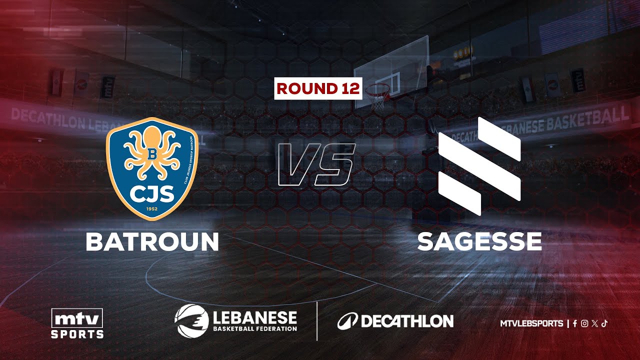Decathlon Lebanese Basketball Championship 2025-2026 | Batroun vs Sagesse - Round 12