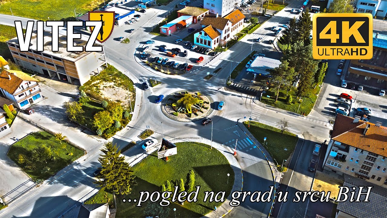 Vitez (Bosna i Hercegovina): Pogled na grad u srcu BiH iz zraka #bosnia #djimini3pro