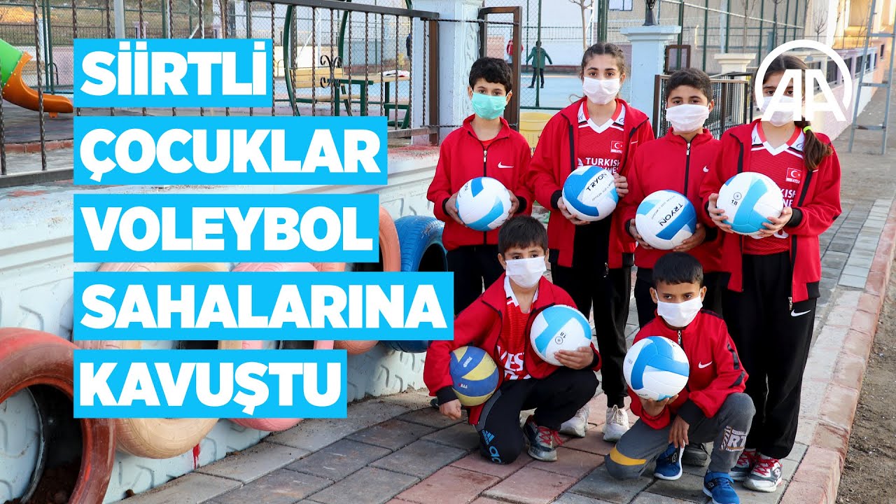 Siirtli çocuklar voleybol sahalarına kavuştu