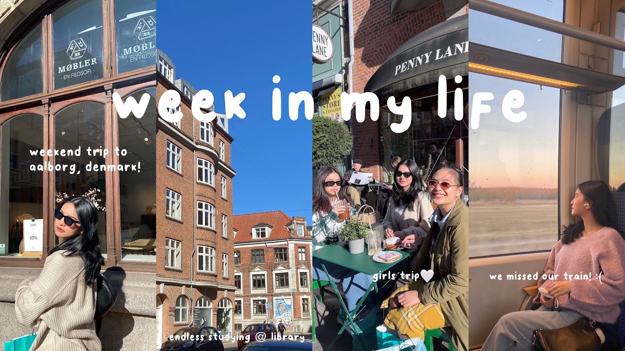 offline class, endless studying & girls cruise trip to aalborg, denmark♡🇩🇰 | week in my life