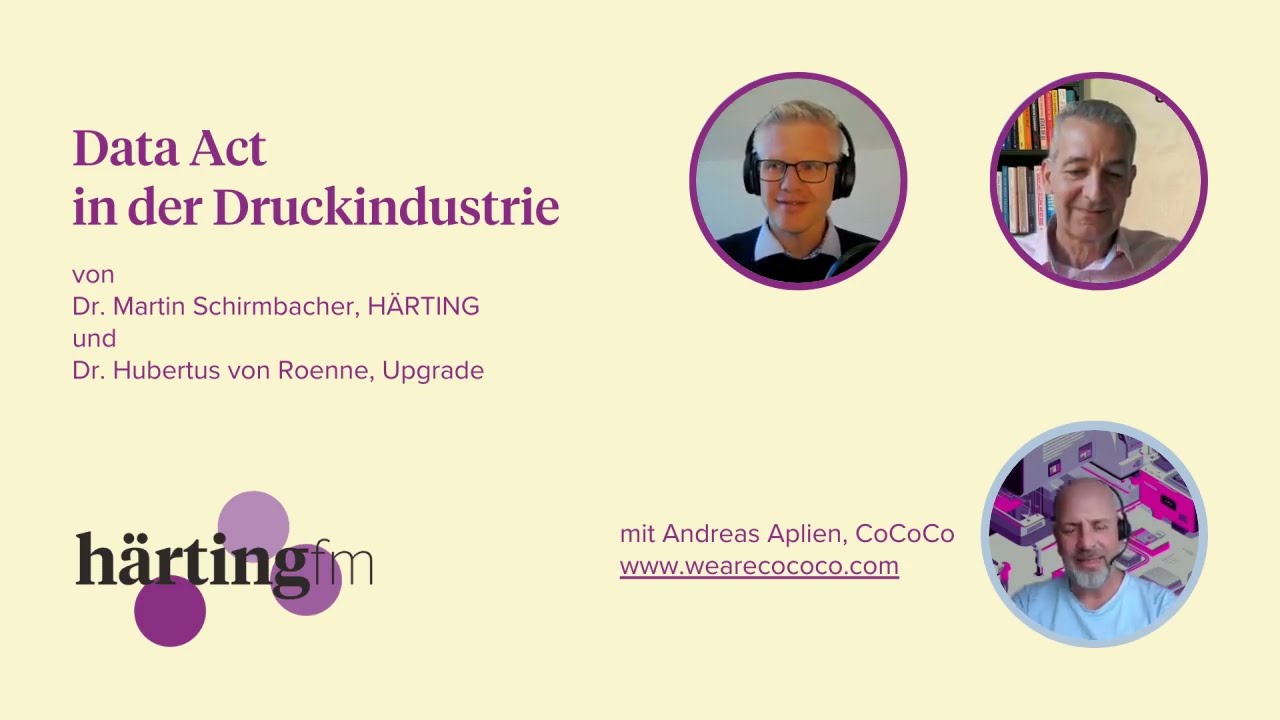 h&auml;rtingfm Podcast Folge 74: Der Data Act als Wendepunkt f&uuml;r die Druckindustrie