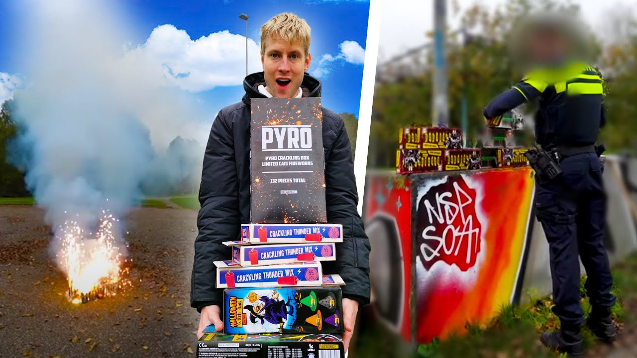 Cat1 Vuurwerk Afsteken | Vrouw Belt De Politie