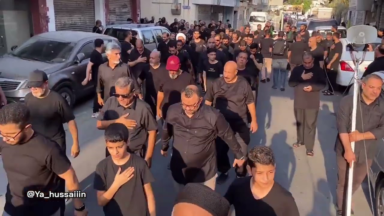 موكب عزاء حسينية الحاج أحمد بن خميس يوم وفاة النبي محمد بمشاركة الرادود علي حمادي سنة 1446 هجرية