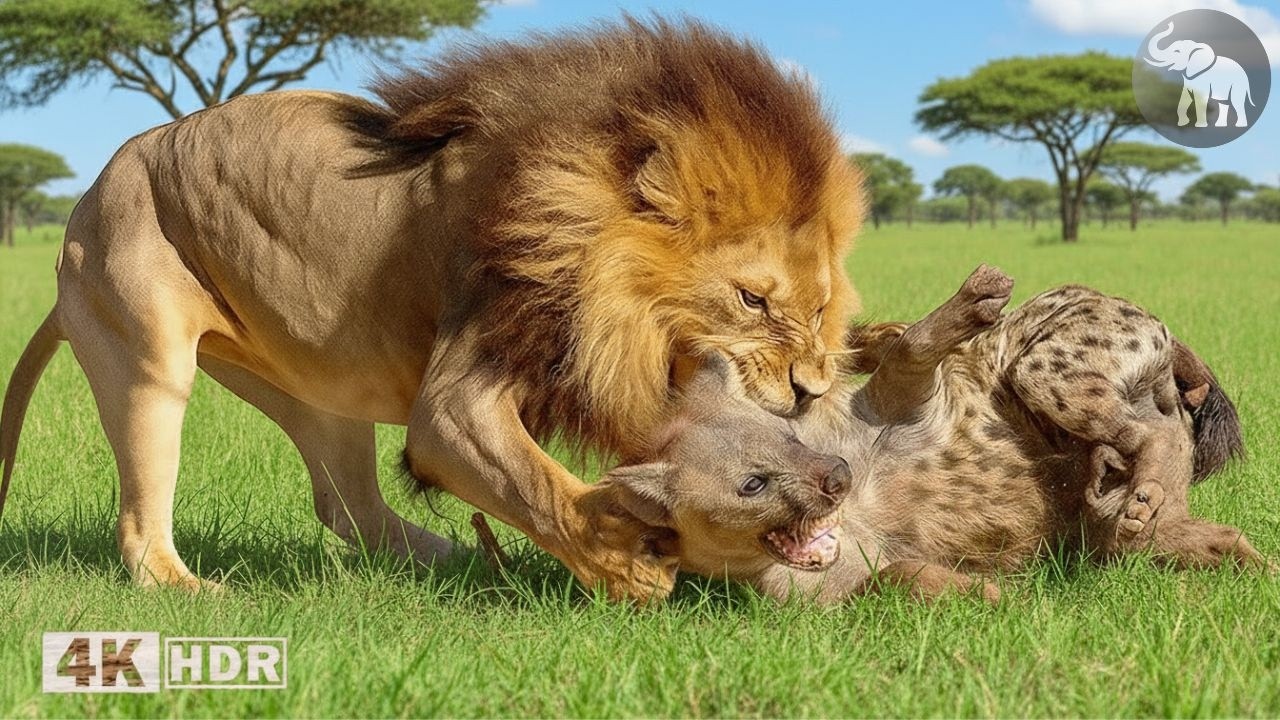 Se Metieron con el León Equivocado | La Venganza Más Brutal de la Sabana #animalessalvajes