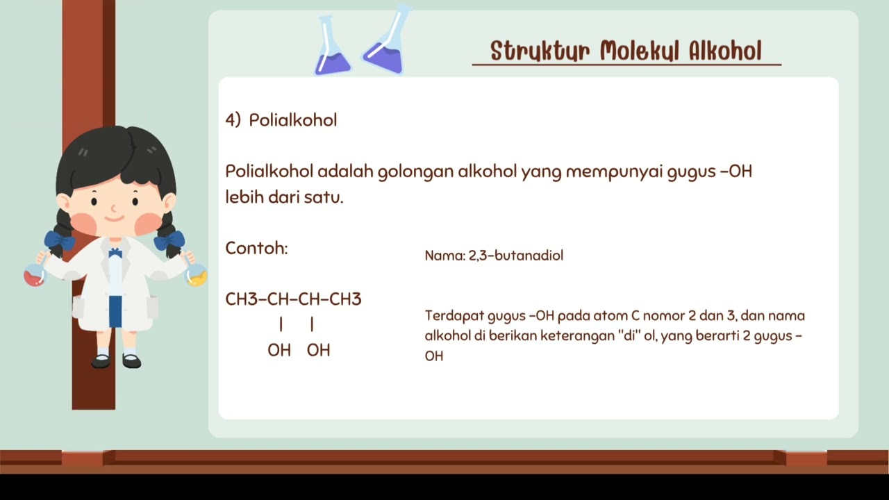 struktur molekul alkohol