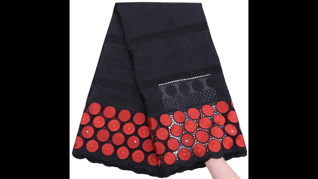 Circle Pattern Swiss Voile Fabric| SJD Lace | African Fashion | Ankara & Aso ebi Styles| Lace Fabric