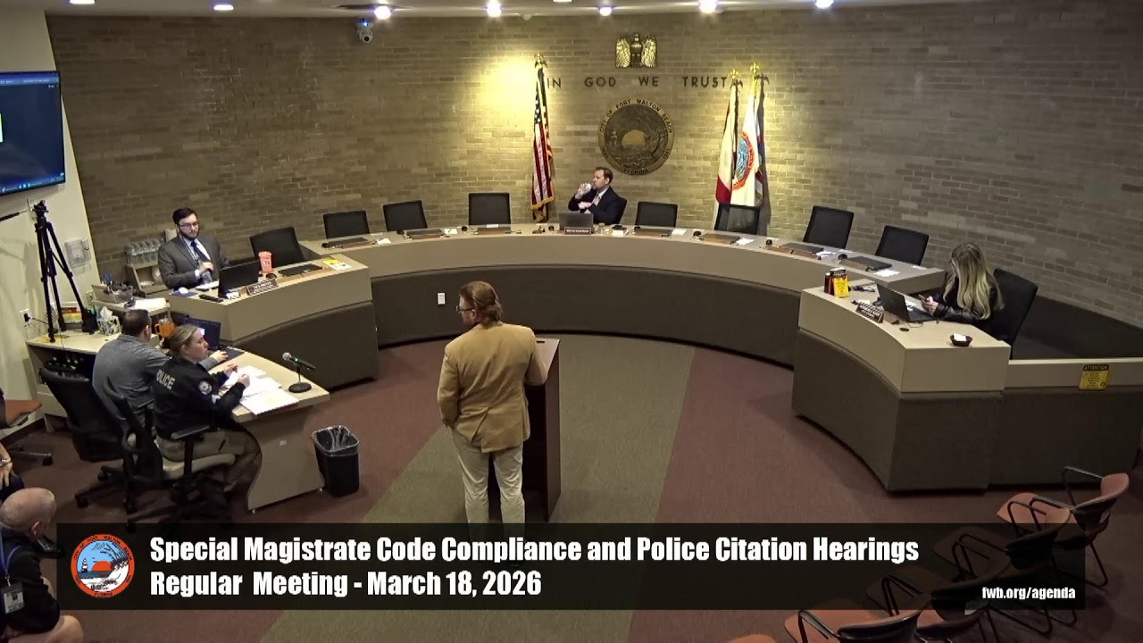 March 18, 2026 - Special Magistrate - Regular Meeting