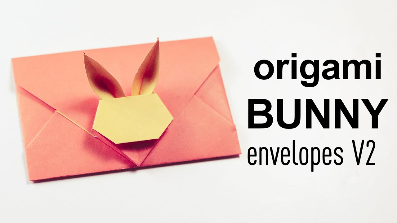 Origami Bunny Rabbit Envelope V2 Tutorial - DIY - Paper Kawaii