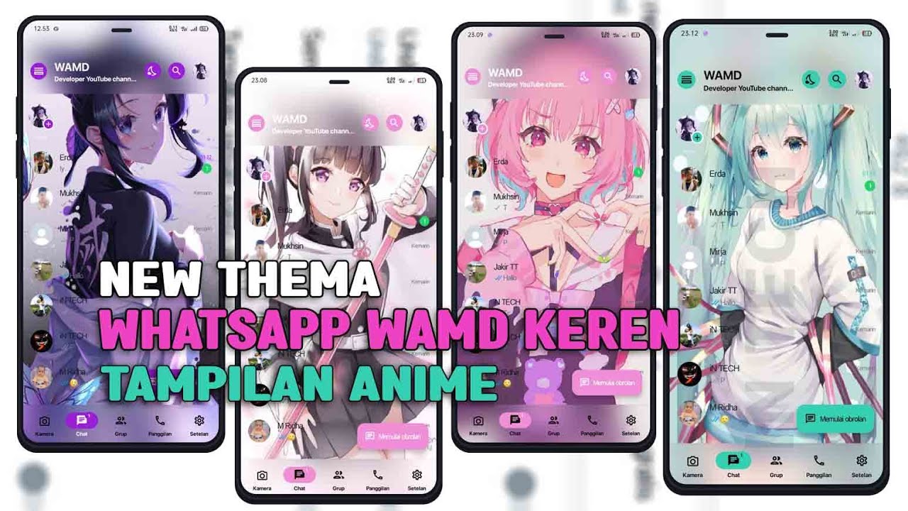 Kumpulan Tema WhatsApp WAMD Anime Tampilan Keren Terbaru 2022