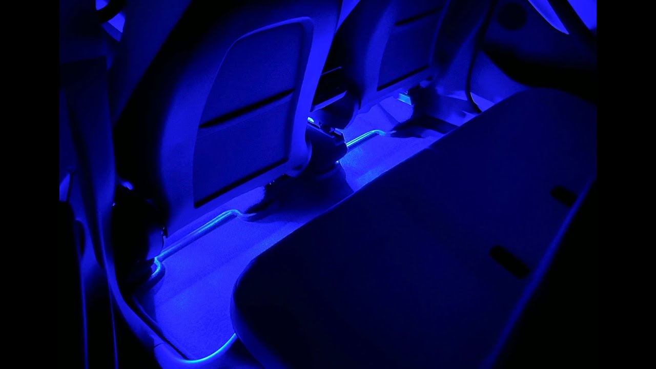 Model 3 & Y Backseat Adjustable LED Lighting Upgrade Kit - White or Colored.