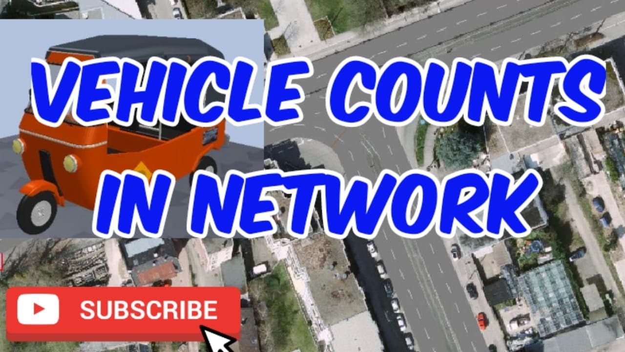 VISSIM Tutorial - 11 Vehicle Counts in Network || How to use DATA COLLECTION object in VISSIM