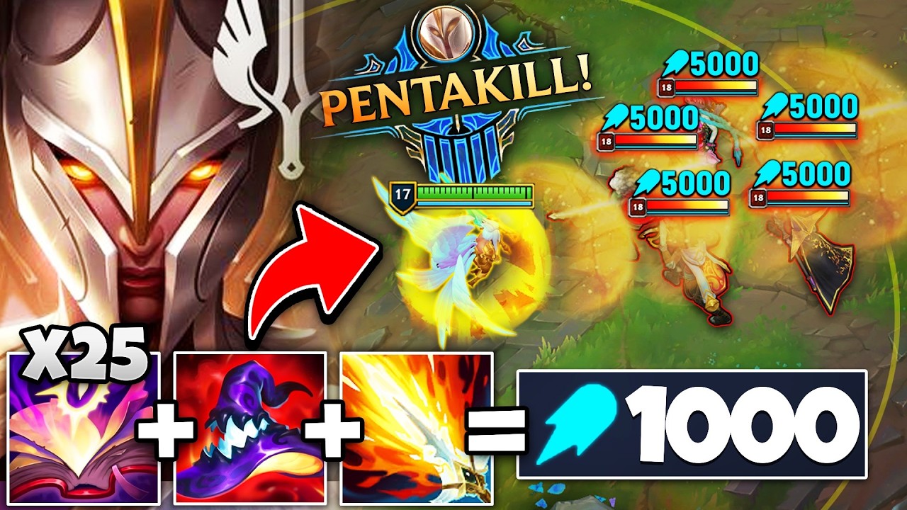 What happens when Kayle hits 1000 AP! (HINT: YOUR WHOLE TEAM DISAPPEARS)