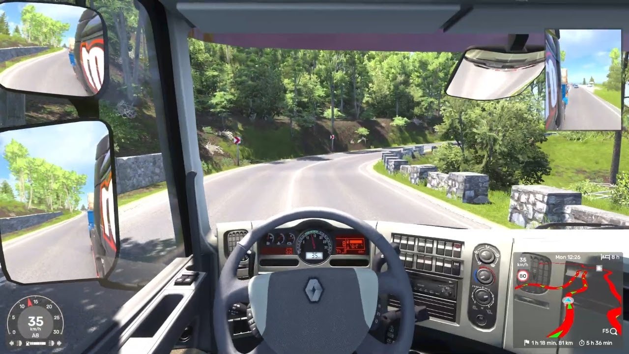 EURO TRUCK SIM Convoy vs. REAL LIFE Trucking CHALLENGES