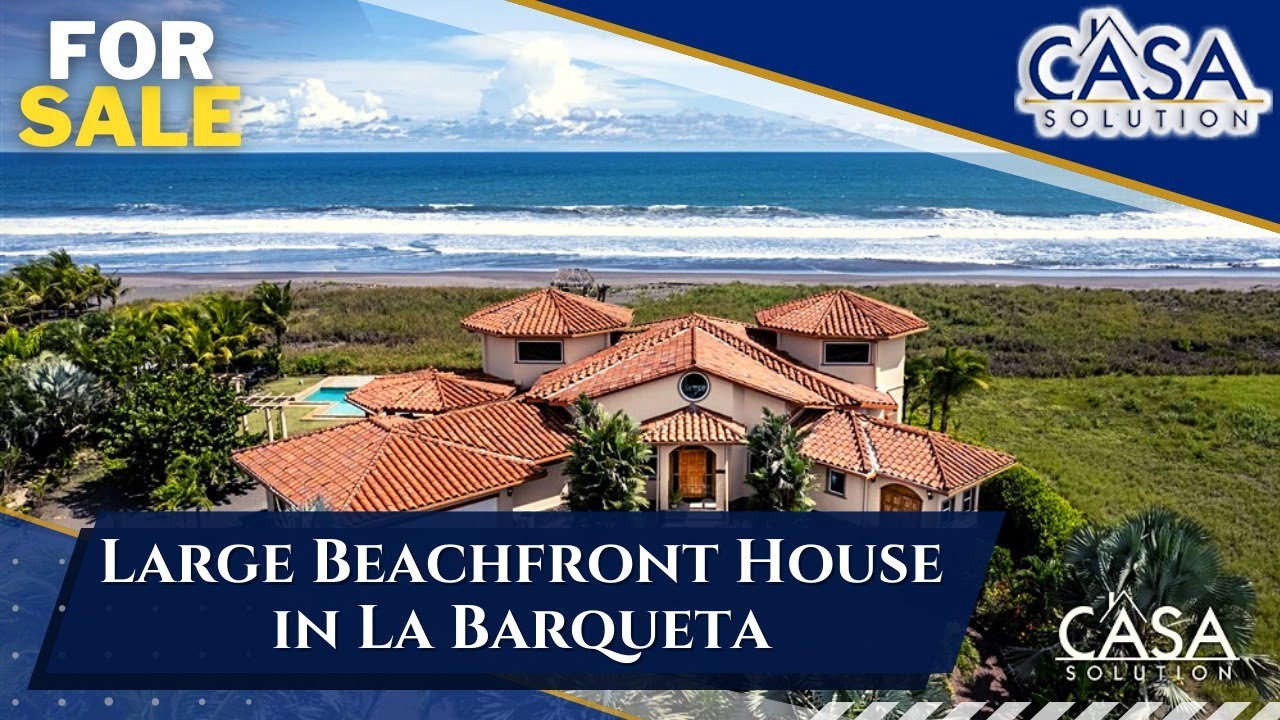 [SOLD] Las Olas, Chiriqui - Outstanding Large Beachfront House with Swimming Pool on Triple Lot