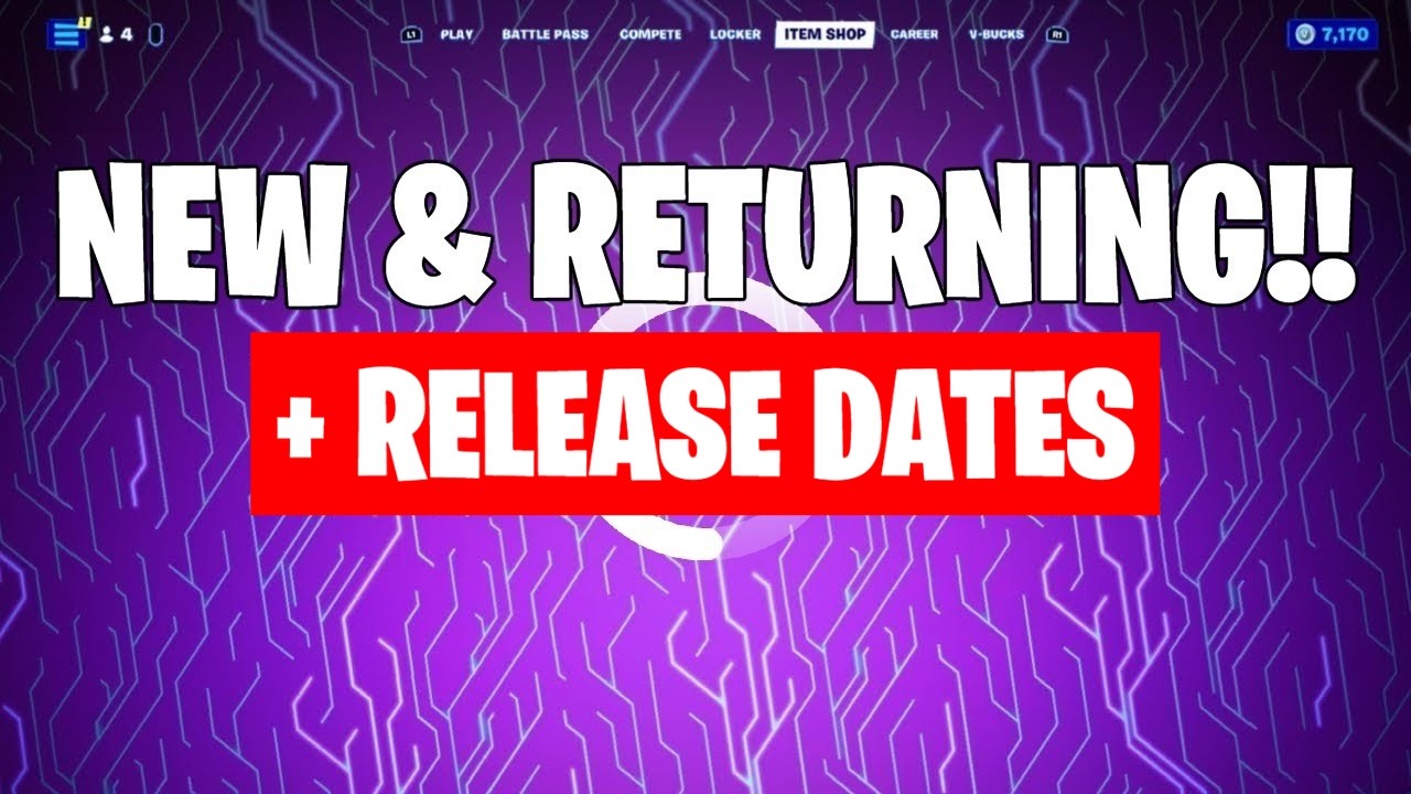 New & Returning ( Collabs, Skins ) + RELEASE DATES & FREE - Today Update V42.20 - Fortnite