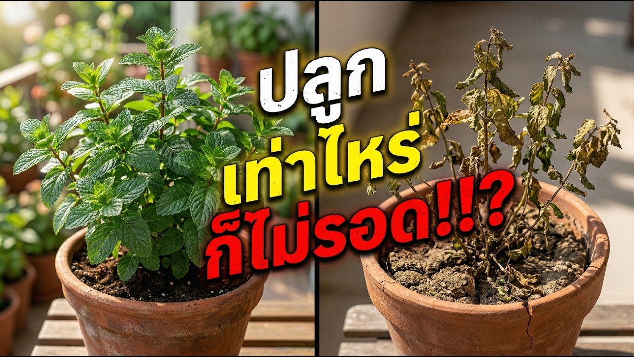 ปลูกให้สะระแหน่ให้รอด ต้องทำสิ่งนี้!!