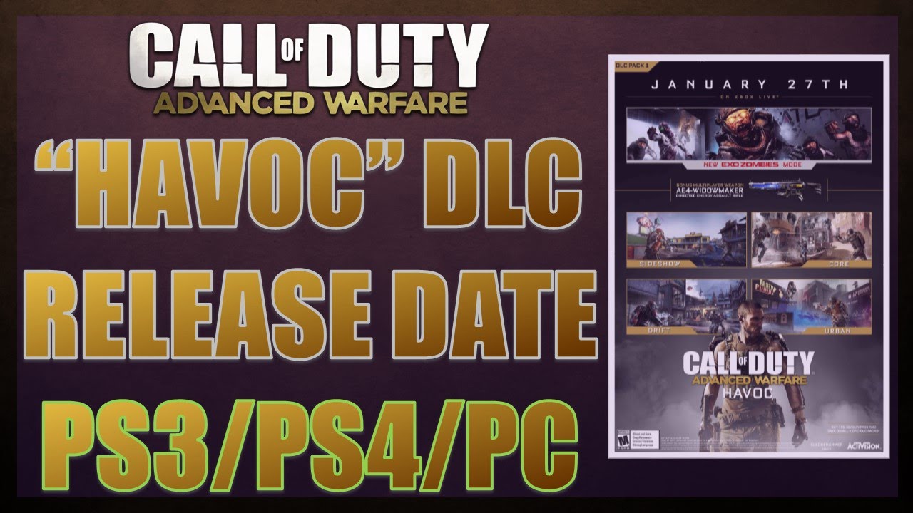 CoD Advanced Warfare &mdash; ДАТА ВЫХОДА ДОПОЛНЕНИЯ &laquo;HAVOC&raquo;! PS3/PS4/ПК &mdash; (НАБОР КАРТ №1)