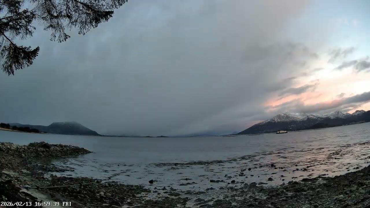Vigrafjord (2026-02-15) Full Week WeatherCam Timelapse | Vigra, Giske, Ålesund, Norway