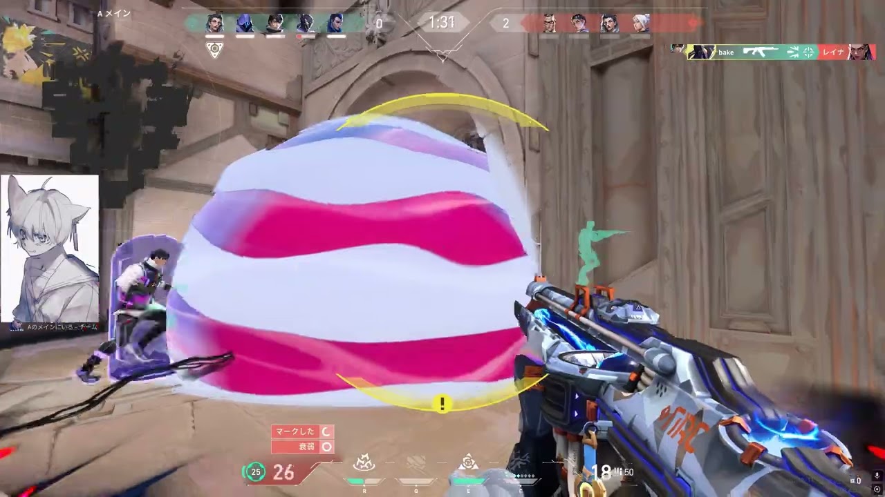 ツイッチで9時間配信した結果ランクが落ちまくった元ネオンOTP「MAD HEAD LOVE」#valorantキル集 #valorant #ヴァロラント