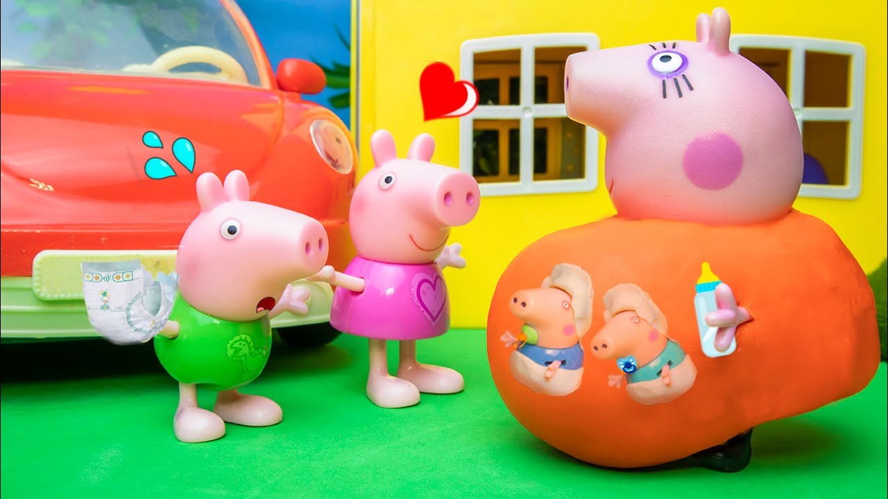 Mamãe Pig grávida de bebês gêmeos | Historinha completa