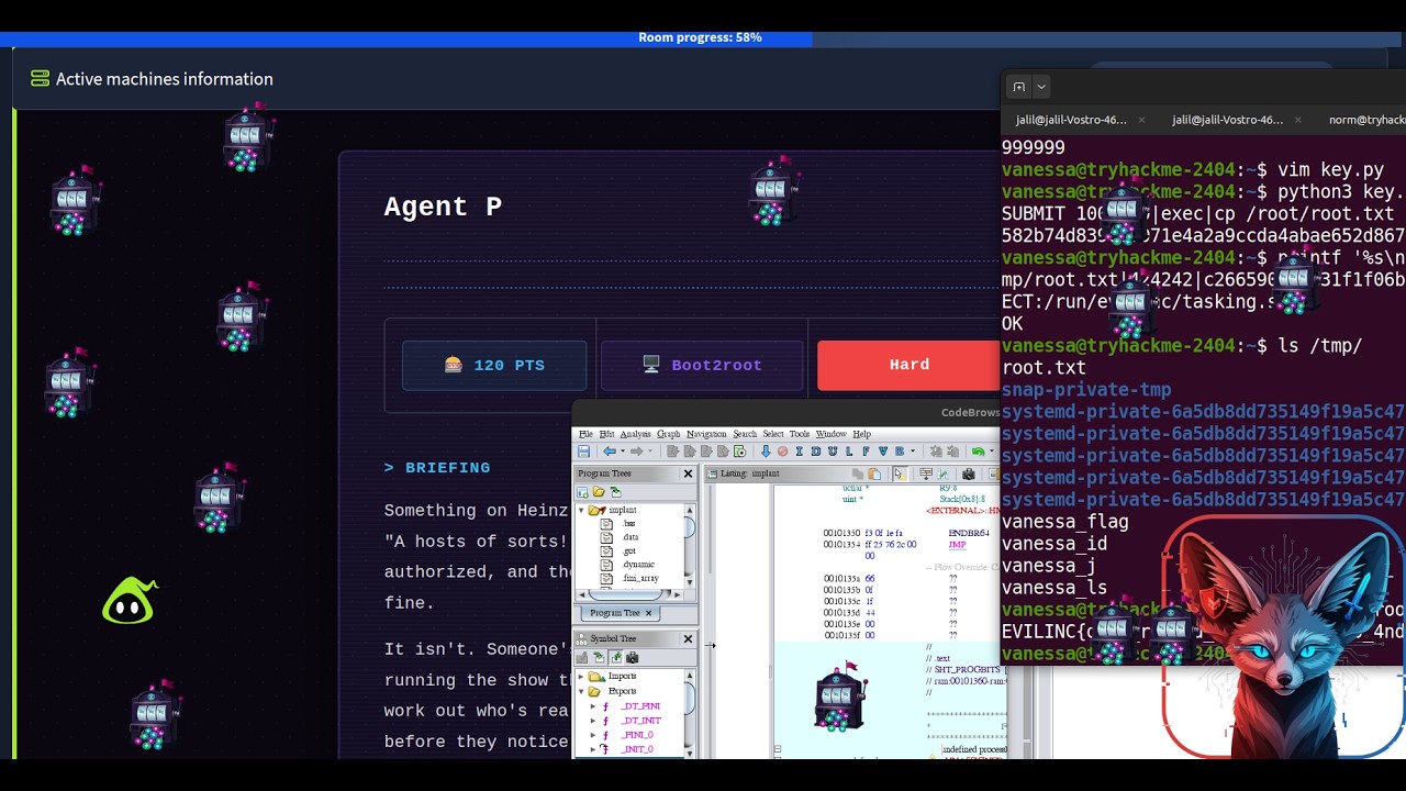 TryHackMe Agent P | wp2shell | Python pickle | C2 | Overflow The Jackpot CTF | 2026