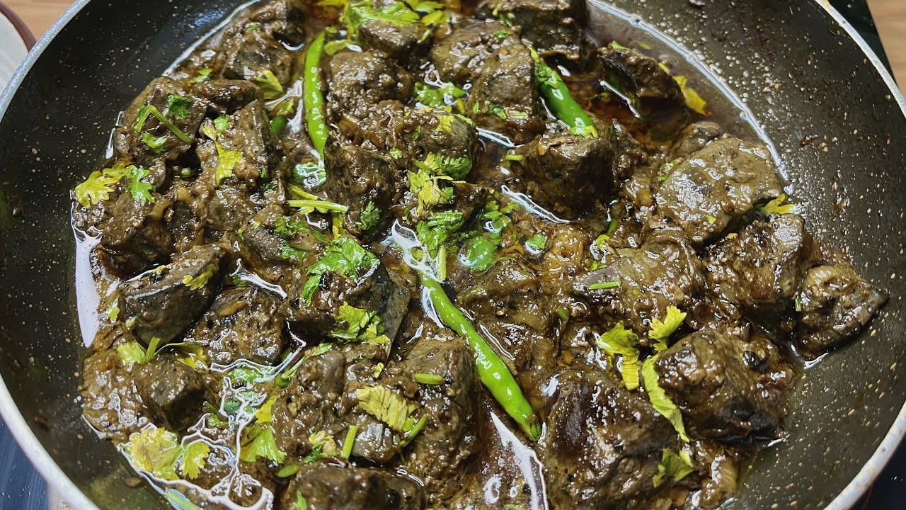 काली मिर्च कालेजी- U P Style Bakrid Ki Khas Kaleji Recipe❤️Kaleji Kali Mirch Banane Ka Tarika👌