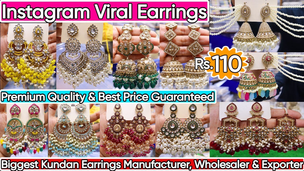 Latest Trendy Instagram Viral Earrings & Jhumka Collection 2024 | Designer Celebrity Bridal Earrings