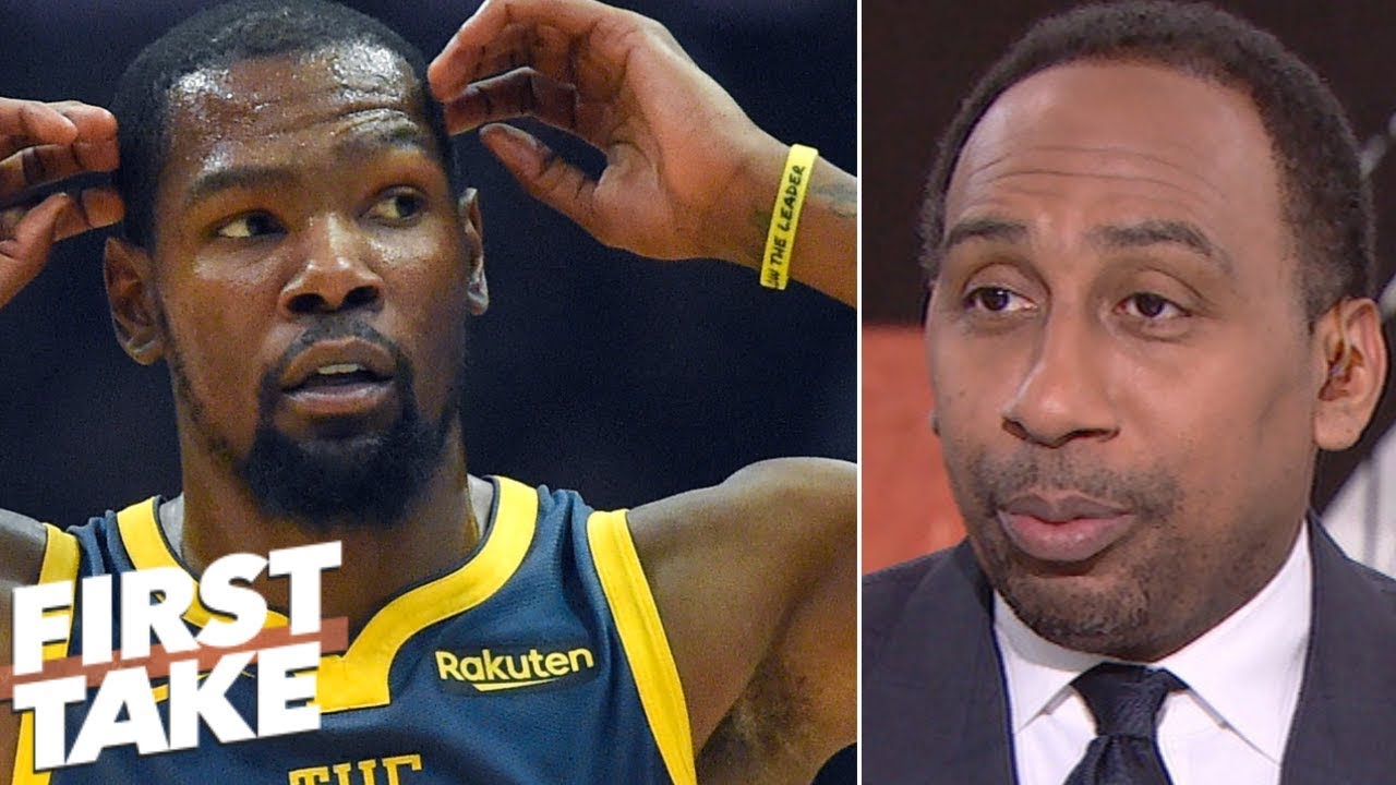 Stephen A. takes issue with Kevin Durant’s refusal to answer Draymond Green questions | First Take